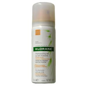 KLORANE (Pierre Fabre It. SpA) Klorane Shampoo Secco al Latte d'Avena Capelli Castani e Bruni 50ml
