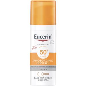Eucerin Crema CC Colorata SPF 50 - Protezione Solare e Anti-invecchiamento per Pelle Sensibile