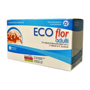 AQUA VIVA Ecoflor Adulti e Plus - Integratore con Fermenti Lattici e S. Boulardii per Flora Intestinale
