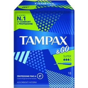 FATER SpA Tampax & Go Super 18 Pezzi