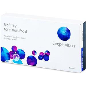CooperVision Biofinity Toric Multifocal - Lenti a contatto mensili per astigmatismo e presbiopia in silicone idrogel