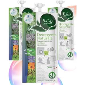 ECONANO GREEN PROJECT ECO NANO GREEN Detergente Naturale Universale, Detersivo Pavimenti, Detersivo Lavatrice Liquido, Pulizia Casa, Smacchiatore Bucato, Sgrassatore Universale, Pulizia Pavimenti, Bagno, Cucina, Vetri