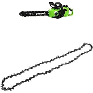 Greenworks Motosega a Batteria con Motore Brushless, Lunghezza Barra 40cm, SENZA Batteria 40V e Caricabatterie + Greenworks 40cm Catena