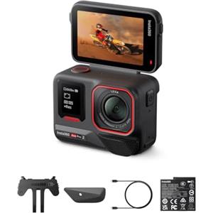 Insta360 Ace Pro 2 Pack Standard - Action Cam Impermeabile in 8K co-ingegnerizzata con Leica, sensore 1/1.3, doppio chip IA, superba in bassa luce, audio superiore.