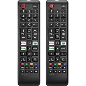 Generic Telecomando TV Samsung, universale, compatibile con tutte le Smart TV Samsung, LED, LCD, HDTV, 3D, serie TV, 23 pulsanti, 2 batterie AAA, portata 10 m, Netflix, Prime Video, Hulu tasti di