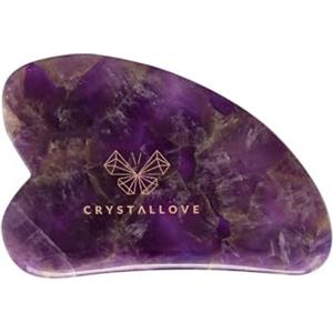 CRYSTALLOVE Pietra Gua Sha con quarzo rosa - Rullo di massaggio di giada - Forma del cuore - Tavola Guasha - Massaggio facciale per viso, occhi, gonfiore della pelle del viso