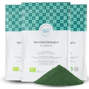 Severino Becagli Spirulina made in Tusca SPIRULINA BECAGLI - Spirulina Bio Polvere 300 g, Alga Spirulina Biologica Made in Italy, Ricca di Ficocianina, Detox ed Energia Naturale