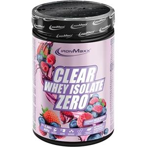 IronMaxx Clear Whey Isolate Zero - Ciliegia 400g | Isolato proteico senza zucchero e lattosio | Limonata proteica dal gusto fruttato e rinfrescante