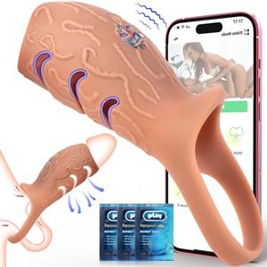 DRAGOSTI Anello Vibrante Sexytoysys Uomo Coppia - Anello Vibrante Per Lei E Lui Giochi Sessuali con APP, 10X Vibratore Anello Pene Lui, Vibratore Per Uomo Sexy Toys