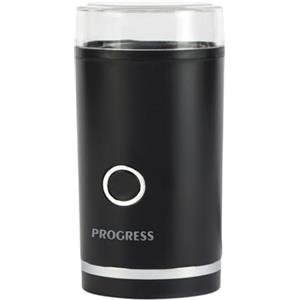 Progress EK6135PVDE Macinacaffè e spezie - Macinacaffè elettrico per chicchi di caffè, funzionamento One Touch, lama in acciaio inossidabile, coperchio trasparente, capacità 70 g, noci e semi, 180 W