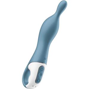 Satisfyer, vibratore per punto A, 'A-Mazing 1, 21,5 cm', impermeabile, ricaricabile, punta flessibile, colore:blu