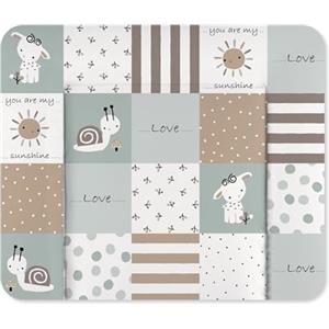 Julius Zöllner Materassino fasciatoio Softy, 65 x 75 cm, impermeabile e lavabile, prodotto in Germania, Oeko-Tex Standard 100, colore blu