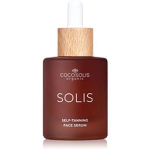 COCOSOLIS Solis, siero autoabbronzante e cura del viso, gocce autoabbronzanti per abbronzatura individuale e intensità in poche ore, a lunga durata, senza striature