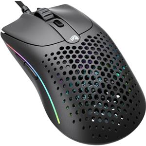 Glorious Gaming Model O 2 Mouse da gaming wired - Ultraleg. 59 g, FPS, 26.000 DPI, Motion Sync, switch da 80 milioni di clic, 6 tasti programmabili, ambidestro, RGB, piedini in PTFE - Nero