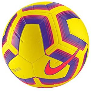 Nike Strike Team Soccer Ball, Pallone da Calcio Unisex Adulto, Yellow/Purple/Flash Crimson, 4