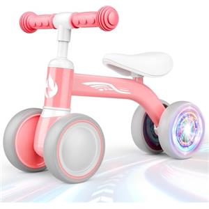 HappyGoLucky Bicicletta Bambini 1 2 Anni, Ruote Colorate, Ultra Leggero, Bicicletta Senza Pedali Giochi Bambina Bambino 1 2 Anni, Balance Bike Regalo Bambino 1 Anno, Primo Regalo di Compleanno