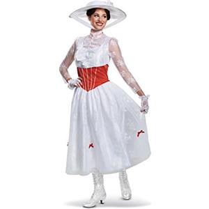 Disguise Deluxe Women's Mary Poppins Fancy Dress Costume Large