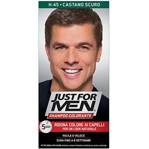 Just for men Shampoo Colorante, Unica, Unità, H45 - Castano Scuro, 60 Millilitro