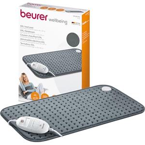 Beurer HK 123 Termoforo Formato XXL con 3 Livelli di Temperatura, morbido e facile da pulire in lavatrice a 30°, spegimento automatico di sicurezza dopo 90 minuti