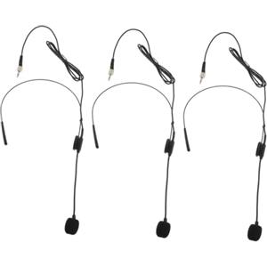 ibasenice 3pezzi Microfono Headset Professionale Con Cavo Da Accessorio Per Amplificatori Vocali Interviste e Live Streaming Design Flessibile e Antirumore Compatibile Con Smartphone e