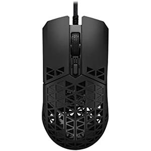 ASUS TUF Gaming M4 Air Wired Gaming Mouse, 16,000 DPI Sensor, 6 Programmable Buttons, Ultralight Air Shell, IPX6 water resistance, ASUS Antibacterial Guard, TUF Gaming Paracord, pure PTFE feet, Black