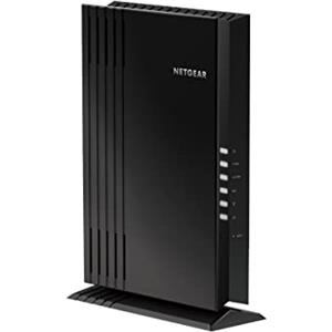 NETGEAR Ripetitore WiFi 6 Mesh AX1800 EAX20, WiFi Extender con 4 Porte Lan e 4 Stream, Ripetitore WiFi Wireless Compatibile con Modem Fibra e Adsl