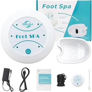 Kouamor Spa portatile per i piedi, spa ionica per i piedi disintossicante, macchina per la disintossicazione dei piedi, massaggiatore spa per i piedi (dispositivo spa per i piedi + vasca da massaggio ai