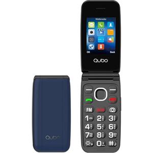 Qubo GSM Telefono Cellulare per Anziani,Flip Telefoni Cellulari Tasti Grandi,Volume alto,Funzione SOS,2.4,Contatti con Immagini,Chiamata Rapida,Cellulare anzian Blu