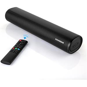 Winnes Soundbar Altoparlante Bluetooth Wireless Soundbar per Casse TV Subwoofer Surround con 3 modalità EQ 4K Home Cinema/PC/Videoproiettore/Cellulari,Bluetooth 5.0+ Ottica+ AUX+ USB+ HDMI