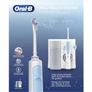 Oral-B Idropulsore Health Center con 1 Beccuccio Oxyjet, 1 Beccuccio Con Getto D'acqua. 1 Idropulsore