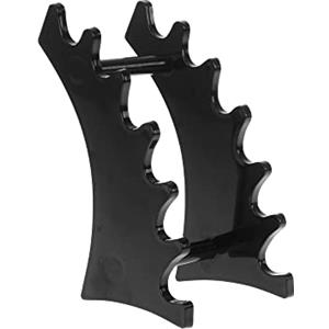 SagaSave Espositore per penne, 6 scomparti, nero, organizer per matite per sopracciglia, pennelli da trucco, pennelli artistici