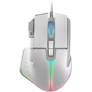 Mars Gaming MARSGAMING MM-XT, Mouse Gaming RGB, Design Ergonomico Appoggia Pollice, Sensore Ottico 12800DPI, 9 Pulsanti Configurabili, Switch Huano, Software Controllo, Compatibilità Multipiattaforma, Bianco