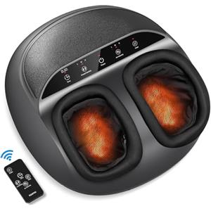 RENPHO Massaggiatore Piedi, Massaggio ai Piedi con Funzione Calore, Rolling e Compressione d'aria, 3 Intensità, Perfetto per Casa e Ufficio e Sollievo dallo Stress - Controllo del pannello
