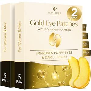 PLANTIFIQUE Patch Occhi Contorno Occhi Antirughe Skincare Donna e Uomini Maschera Occhi Patch Occhiaie e Borse Eye Patch Skin Care Kit Viso da 10 Maschera Viso Crema Contorno Occhi Idratante