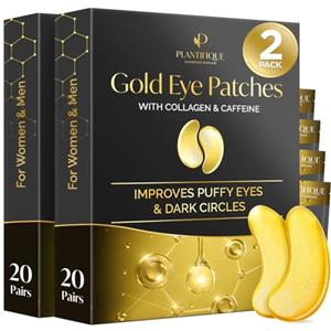 PLANTIFIQUE Patch Occhi Contorno Occhi Antirughe Skincare Donna e Uomini Maschera Occhi Patch Occhiaie e Borse Eye Patch Skin Care Kit Viso da 40 Maschera Viso Crema Contorno Occhi Idratante