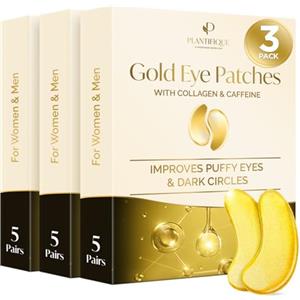 PLANTIFIQUE Patch Occhi Contorno Occhi Antirughe Skincare Donna e Uomini Maschera Occhi Patch Occhiaie e Borse Eye Patch Skin Care Kit Viso da 15 Maschera Viso Crema Contorno Occhi Idratante