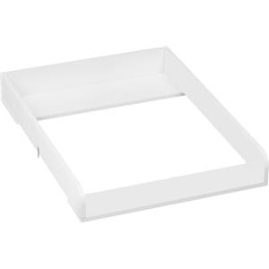 WOLTU Fasciatoio per Cassettiera 60x80x10cm, Fasciatoio Neonato in MDF, Piano Fasciatoio per Cassettiera con Profondità Regolabile 46,5-50cm, Bianco