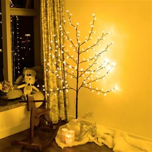 CCLIFE Albero Luminoso da Interno Led Esterno Albero Fatato Lampada Natale, Lampada Ciliegio, Bianco Caldo, IP44, 150 cm, 150 LED, CushHom