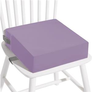 Acebliss Rialzo per sedia da pranzo, in poliuretano, lavabile, con doppie cinghie, per tavolo da pranzo, portatile, da viaggio, colore: viola