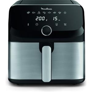 Moulinex Easy Fry Mega, Friggitrice ad Aria, Capacità Extra-Large 7.5 L, Fino a 8 Persone, 8 Programmi Preimpostati, Dimensioni Compatte, App con Ricette, Lavabile in Lavastoviglie, EZ855D