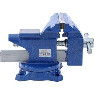 KATSU Tools KATSU Morsa da Banco in Ghisa 4 100mm 5kg, Multiuso Professionale Morsetto da Banco da Lavoro con Base Girevole per Meccanici e Ingegneri