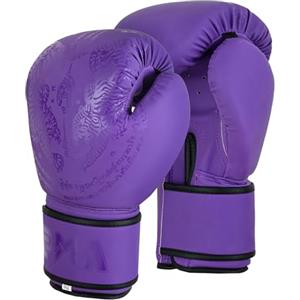 Playwell Coppia di guantoni da Muay Thai Twin Tiger, da donna, colore: viola opaco