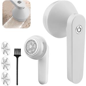 LWMTT Levapelucchi Elettrico Portatile,Ricaricabile USB Togli Pelucchi Elettrico per Abiti, Rimuove i Pelucchi per Vestiti, Maglioni, Mobili, Lana,Regali di Famiglia per le Donne (Bianco)