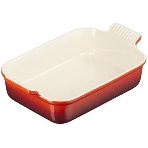 Le Creuset Pirofila rettangolare Tradition in gres vetrificato, 26 cm, 2.4 L, Ciliegia, 71102260600001