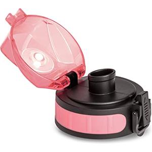 schmatzfatz Klarstein Borraccia, Bottiglia Acqua, Coperchio di Ricambio per Borraccia Trasparente in Plastica Senza BPA, Borraccia Sportiva per Palestra e Ufficio Uomo Donna, Tappo Borraccia Senza Perdite, Rosa