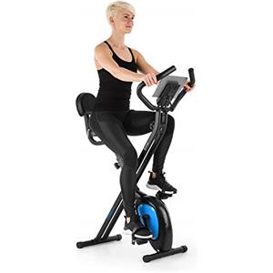 KLAR FIT Capital Sports Azura Air Mini Cyclette, Bici Pieghevole per Casa, da Camera, per Uomo/Donna, Professionale con Porta Smartphone&Tablet, per Cardio con Display LCD