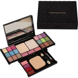 BrilliantDay Trousse Trucchi Donna, Trousse Trucchi Ragazza, 28 Colore Palette di Ombretti per Trucco, Trucchi Tutto in Uno Tavolozza Completo Valigetta con Ombretto, Gloss, Rossetti e Polveri Viso