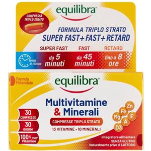 Equilibra Multivitamine & Minerali Integratore di Vitamine e Minerali 30 Compresse
