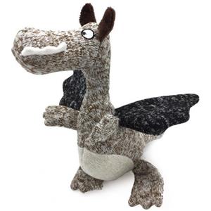 Record Softy - Gioco per Cani in Peluche Morbido e Resistente con Squeaker Integrato, Drago 26,6cm