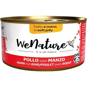 WeNature Cibo Umido per Cani - Pollo e Manzo in Jelly - 150 g - Ricetta Naturale e Genuina